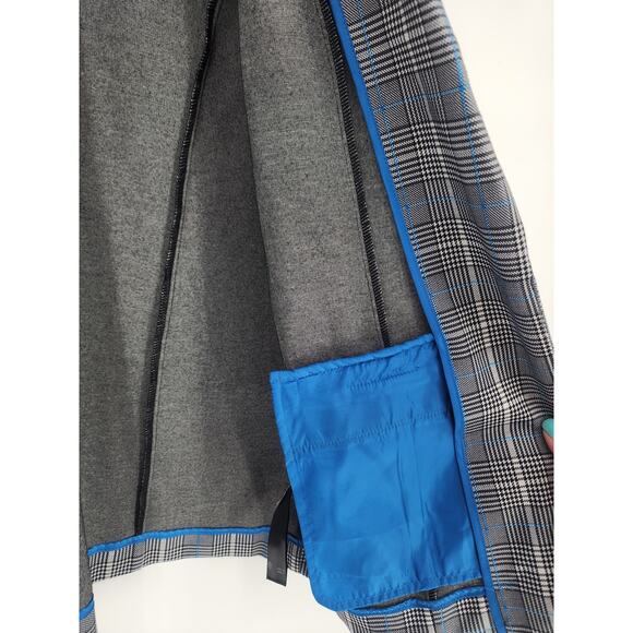 Liverpool Los Angeles Blue Topaz Plaid Jacket Women’s Size Medium - Picture 6 of 11